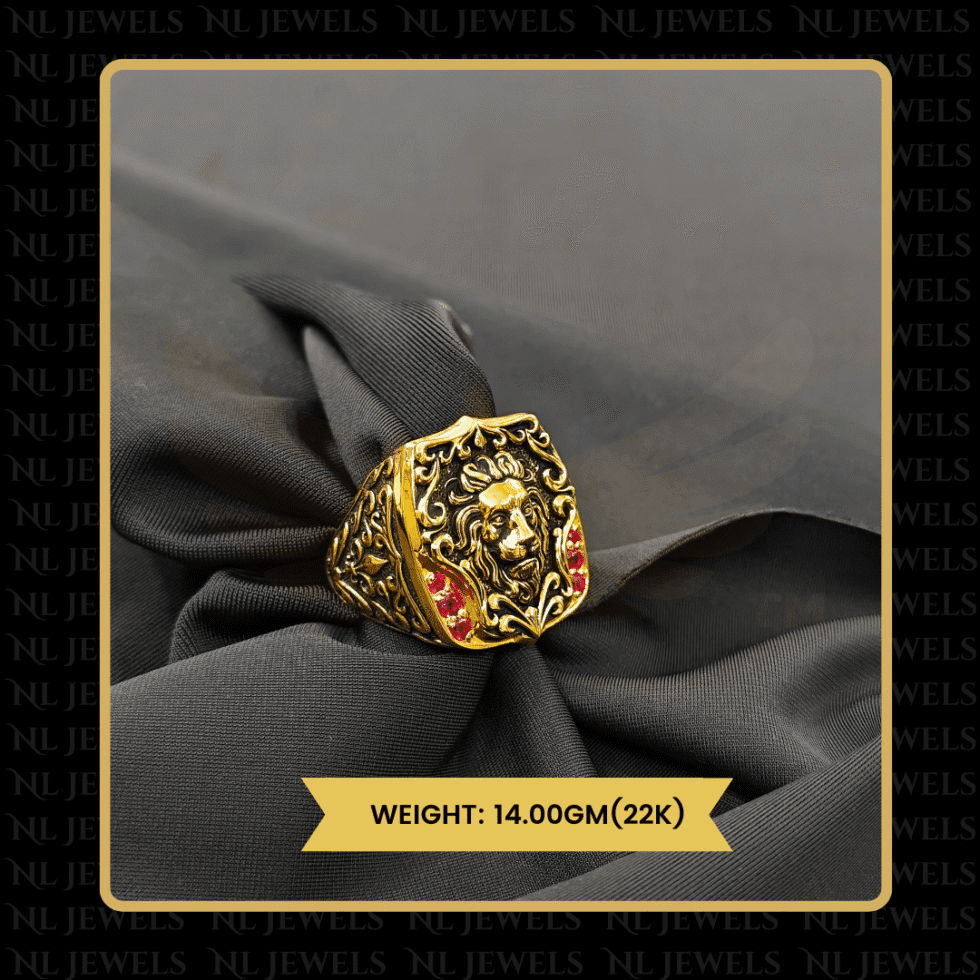 lion-face-gold-ring